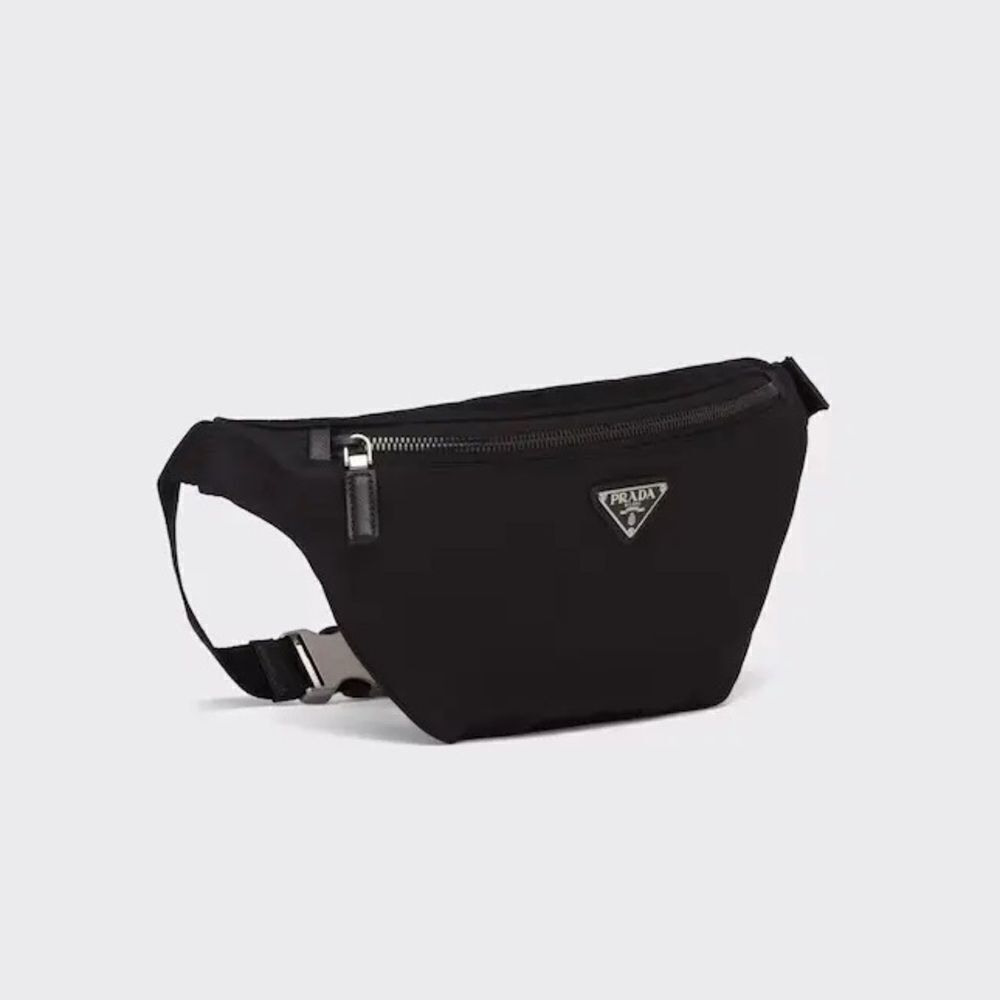 PRADA Authentic Re-Nylon and Saffiano Leather belt bag W/ Authentication Card
